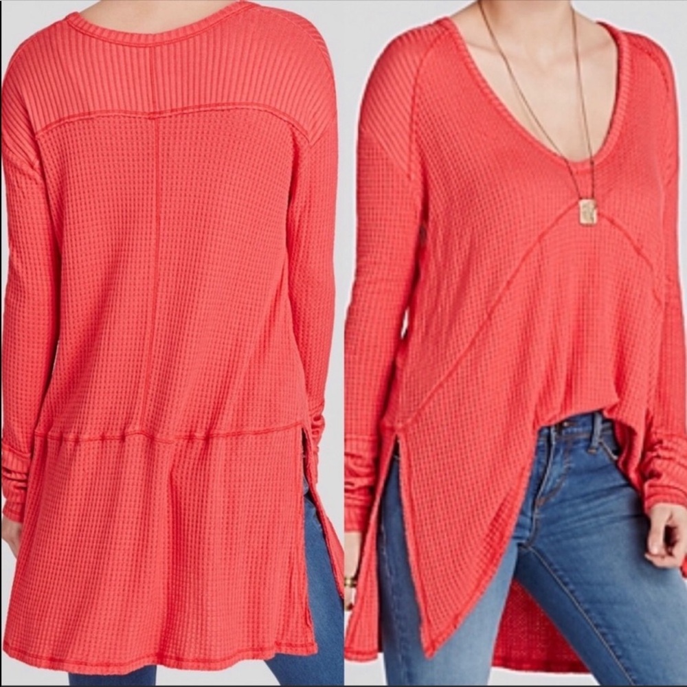 Free People Sunset Park Thermal Pullover